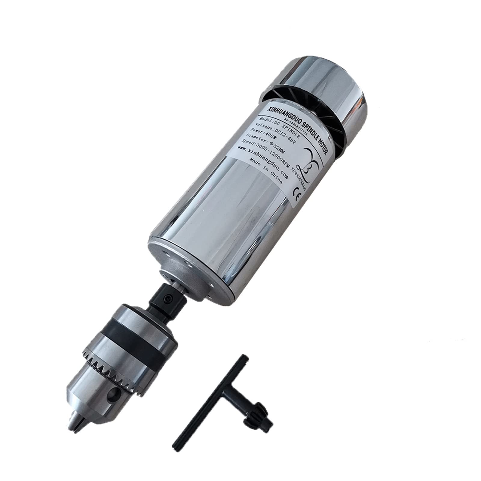 Motore Mandrino, 200w/300w/400w/500w Macchina for incidere Motore mandrino Raffreddamento ad aria CNC ad alta velocità (gamma di bloccaggio del mandrino del trapano: 1,5-10 mm) per Fresatrice Per Inci