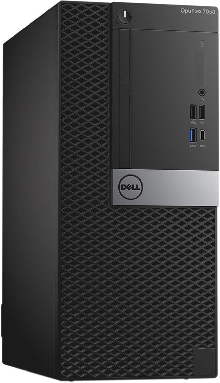 Desktop-PC Dell OptiPlex 7050 Tower, Prozessor Core i7 – 7700, 16 GB RAM, 240 GB SSD, Win 11 Pro (generalüberholt)