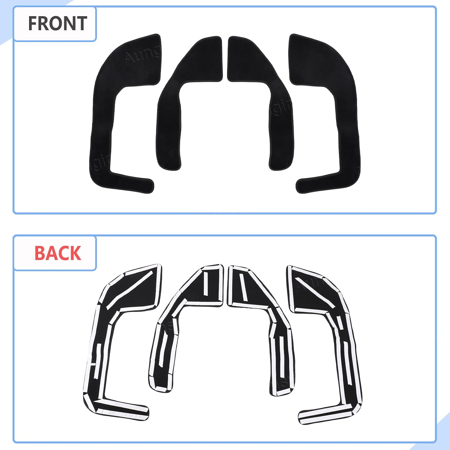 Aunginsy Car Door Anti Kick Pads Compatible with Ford Maverick 2022-2026, 4PCS Inner Front Rear Doors Panel Kick Guards Protector Cover Velour Mat from Scratches,Footprints,Dirty Collision Accessories