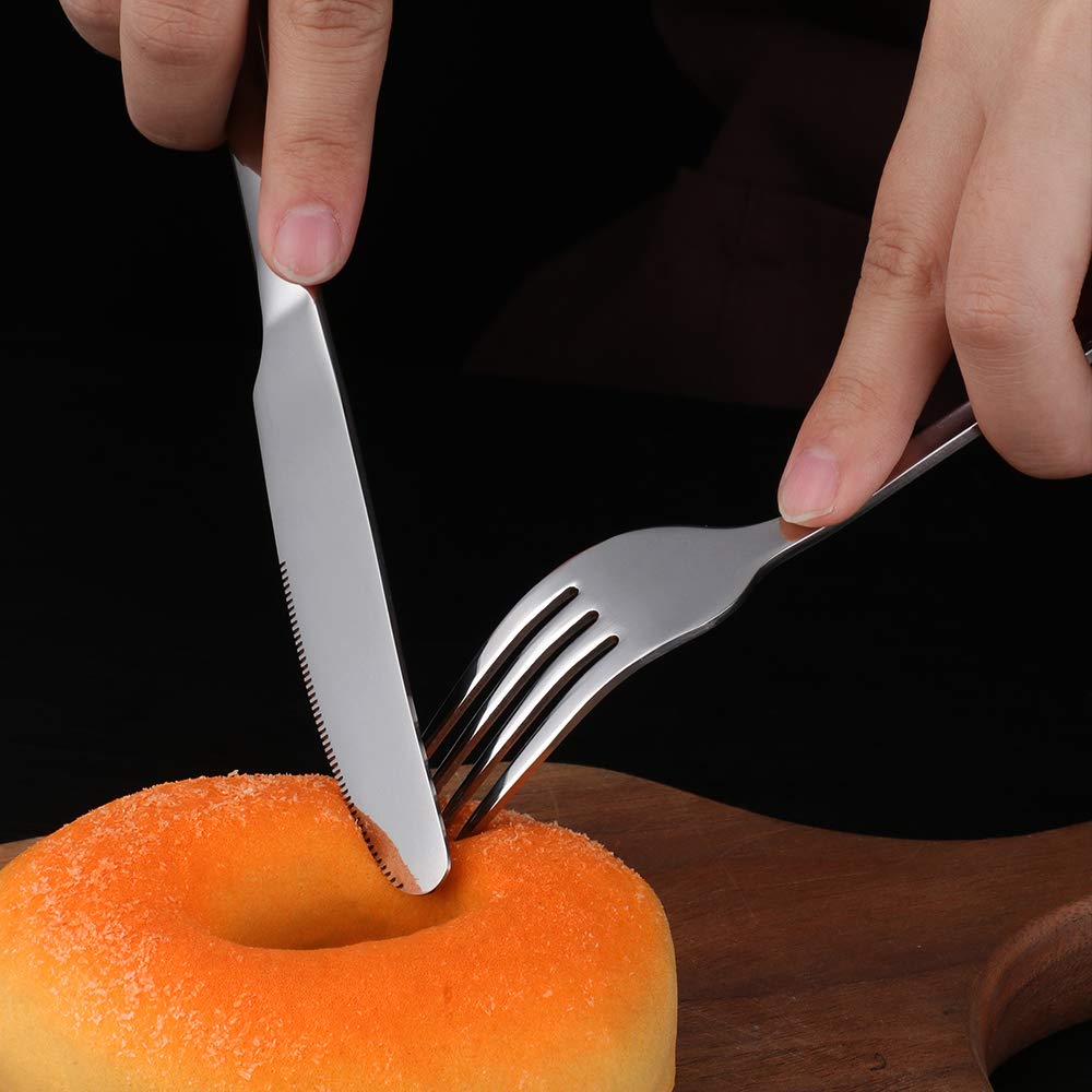 SUNSENGEUR Dessert Forks Set of 12, Stainless Steel Salad Forks Fruit Forks - Image 3