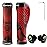 TOPCABIN Ergonomic Bicycle Grips - Widen Holding Rubber Grips with Aluminum LockGrips for Mountain & Road Bikes (Rubber Red, 1 Pair)