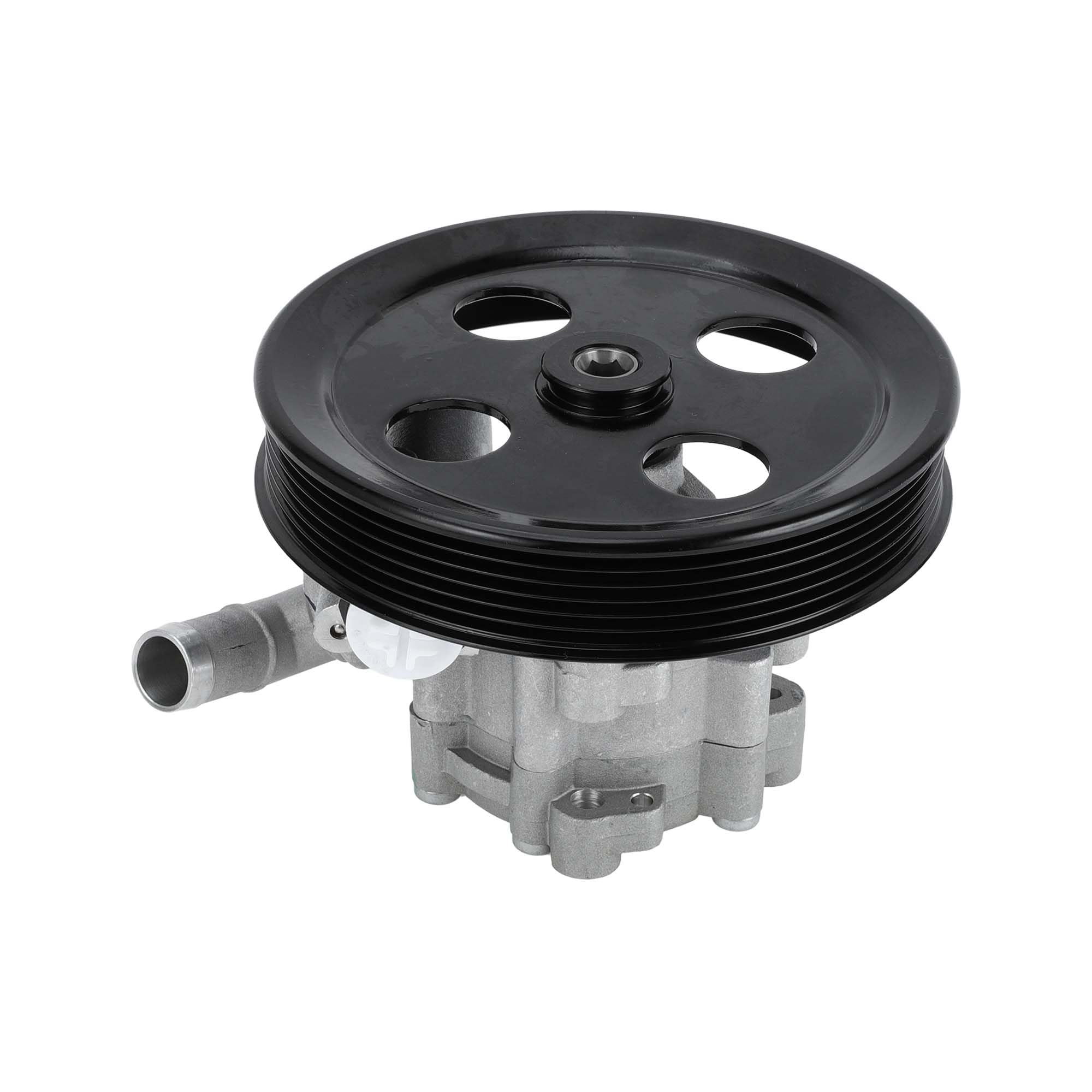 Bomba De Dirección Asistida Para Jeep Wrangler Jk 3.8L 07-11 1Pc | Plateado Y Negro, Aleación De Aluminio, Número Oe 52059899Ae/53032956Aa, Para Jeep Wrangler (Jk) 3.8L
