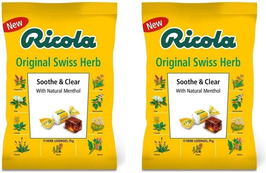 (2 Pack) - Ricola - Original Lozenges Bag | 70g | 2 PACK BUNDLE