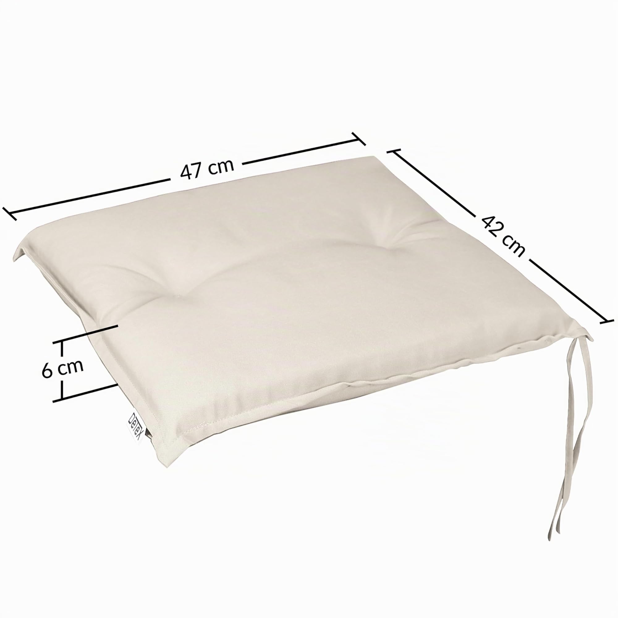 Deuba Set Cuscini Boston 6 Pezzi Idrorepellenti Coprisedia per Giardino Esterno Interno Imbottiti Comfort