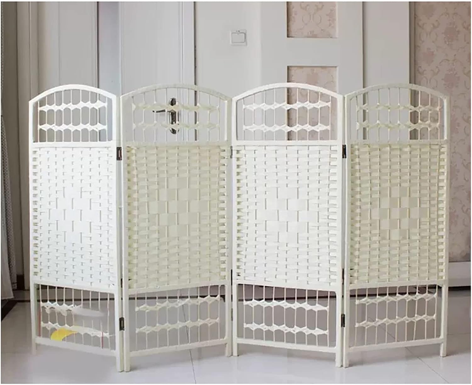 Portable Lightweight Folding Wall Divider Screen for Kids Ideal Room Separator for Kindergarten Nursery School 4 Panels 80cm/32in Height Children's Room Separator