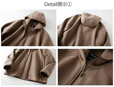 Amazon.co.jp: [Tasahaya] ジップパーカー フリースジャケット