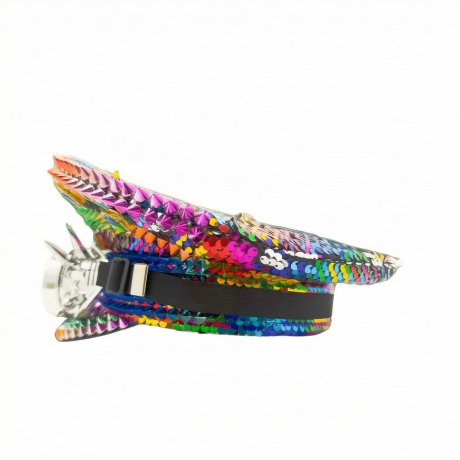 Cappello da con Occhialini Stravagante Cappello da con Paillettes Luccicante Copricapo per Bambini, Carnevale