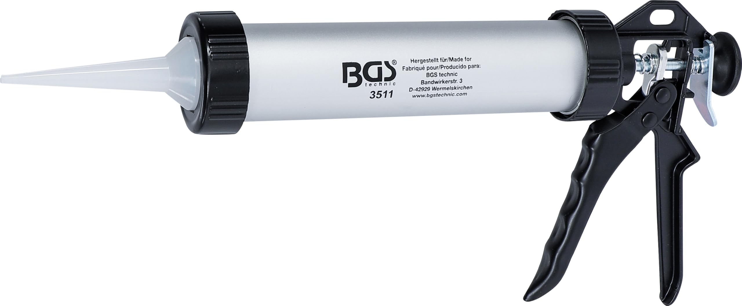BGS 3511 | Aluminium Caulking Gun, for Cartridges | 220 mm