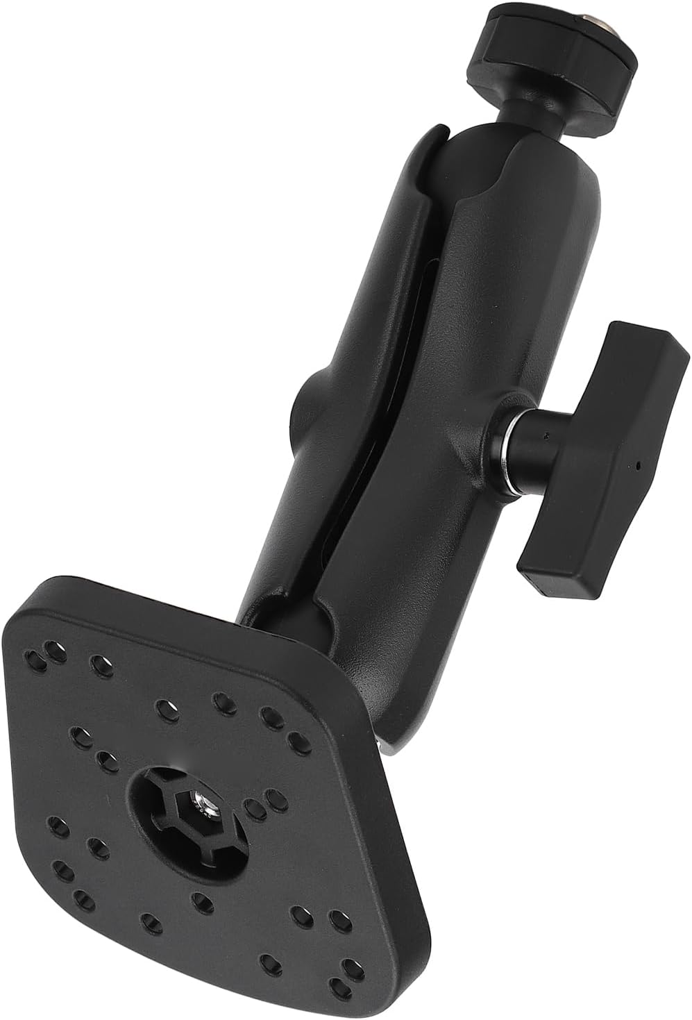 1.5 Inch Universal Fish Finder Mount with AMPS Plate, C Size Ball Base Compatible, Heavy Duty Aluminum Alloy Bracket for Boat Marine