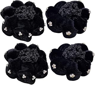 FRCOLOR 4 Pçs Saco De Rede De Cabelo Acessórios De Cabelo Feminino Rede De Cabelo Rede Snoods Para Mulheres Rede De Coque Para Mulheres Redes De Cabelo Presilhas De Cabelo Para Mulheres