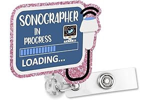 Funny Badge Holder Retractable Ultrasound Tech Badge Reel