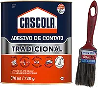 Kit Cola Contato Cascola 730g Sapateiro + Pincel P/aplicação 1.1/2'