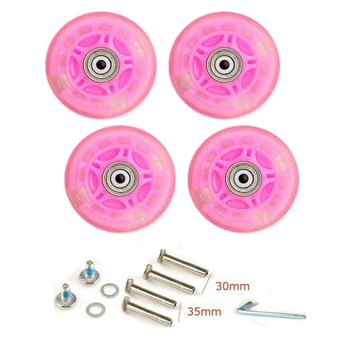Buy KINPAR 70MM Roller Skates Light up Replacement Wheel Replacement