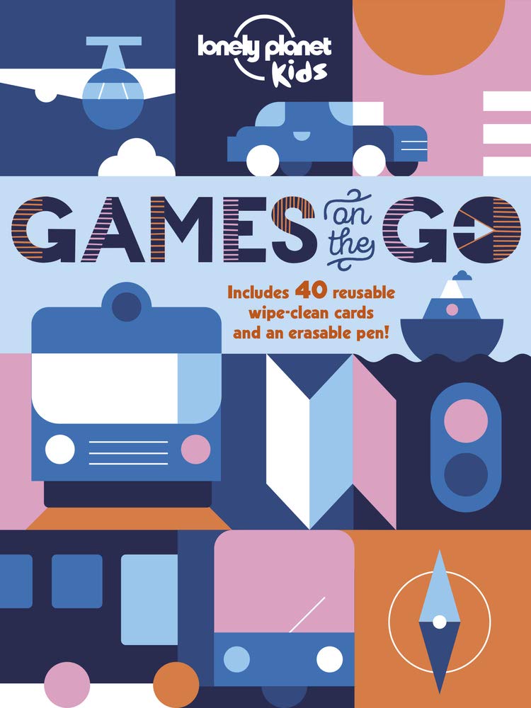 Lonely Planet Kids Games on the Go: Includes 40 Wipe Clean Cards & Pen | Fun & Colourful Challenges & Activities | Mazes, Picture Quizzes, Bingo, Drawing & More