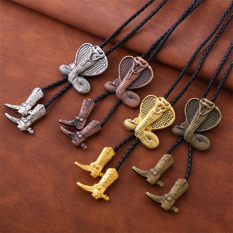 Image of Western Cowboy Patriotic Eagle Bolo Tie USA 250th Anniversary | Premium braided leather, anti-tarnish alloy pendant, adjustable sliding clasp, patriotic bolo tie for USA 250th Anniversary