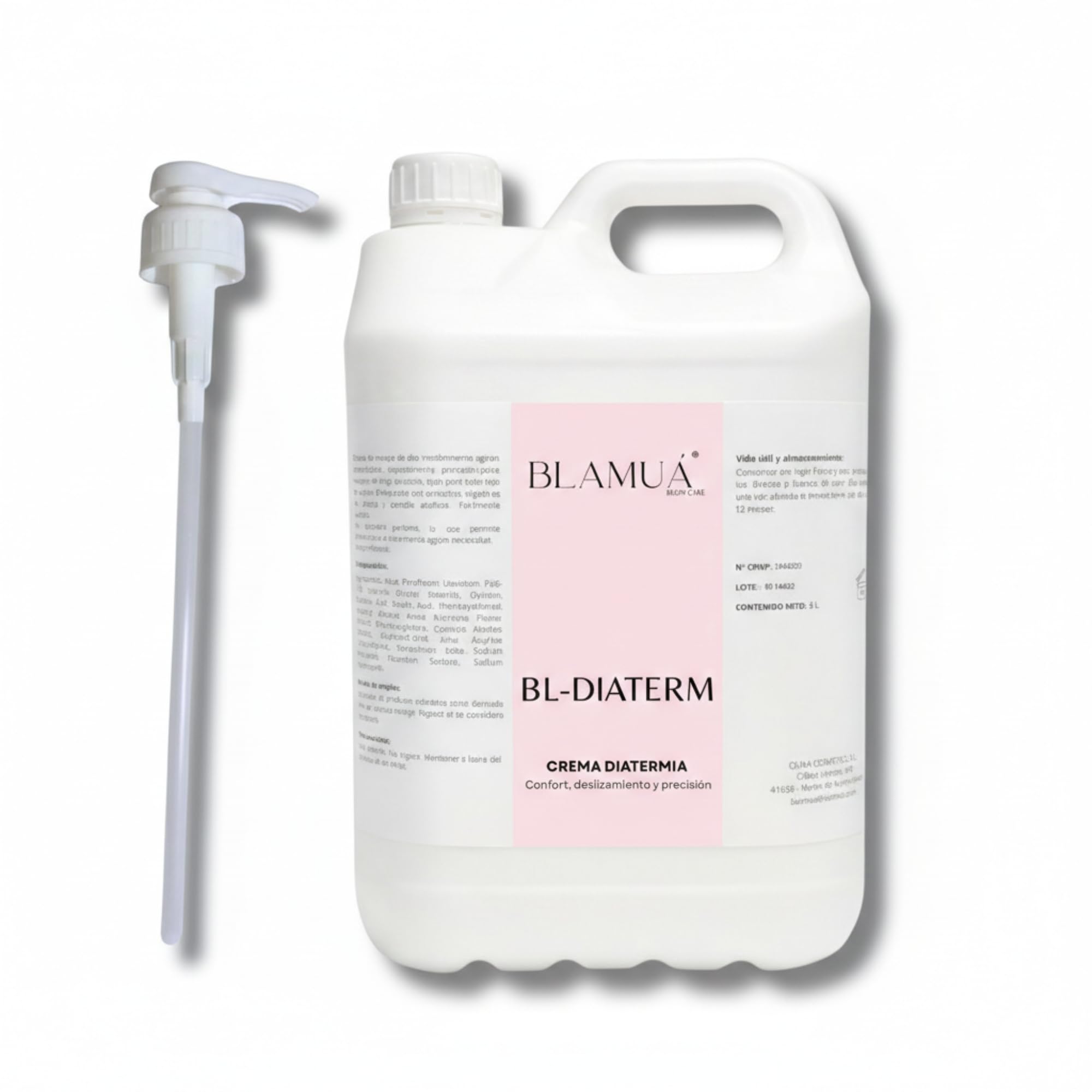 Crema conductora diatermia y radiofrecuencia BL-DIATERM (5L) – Alta estabilidad térmica con Aloe Vera y Betaína