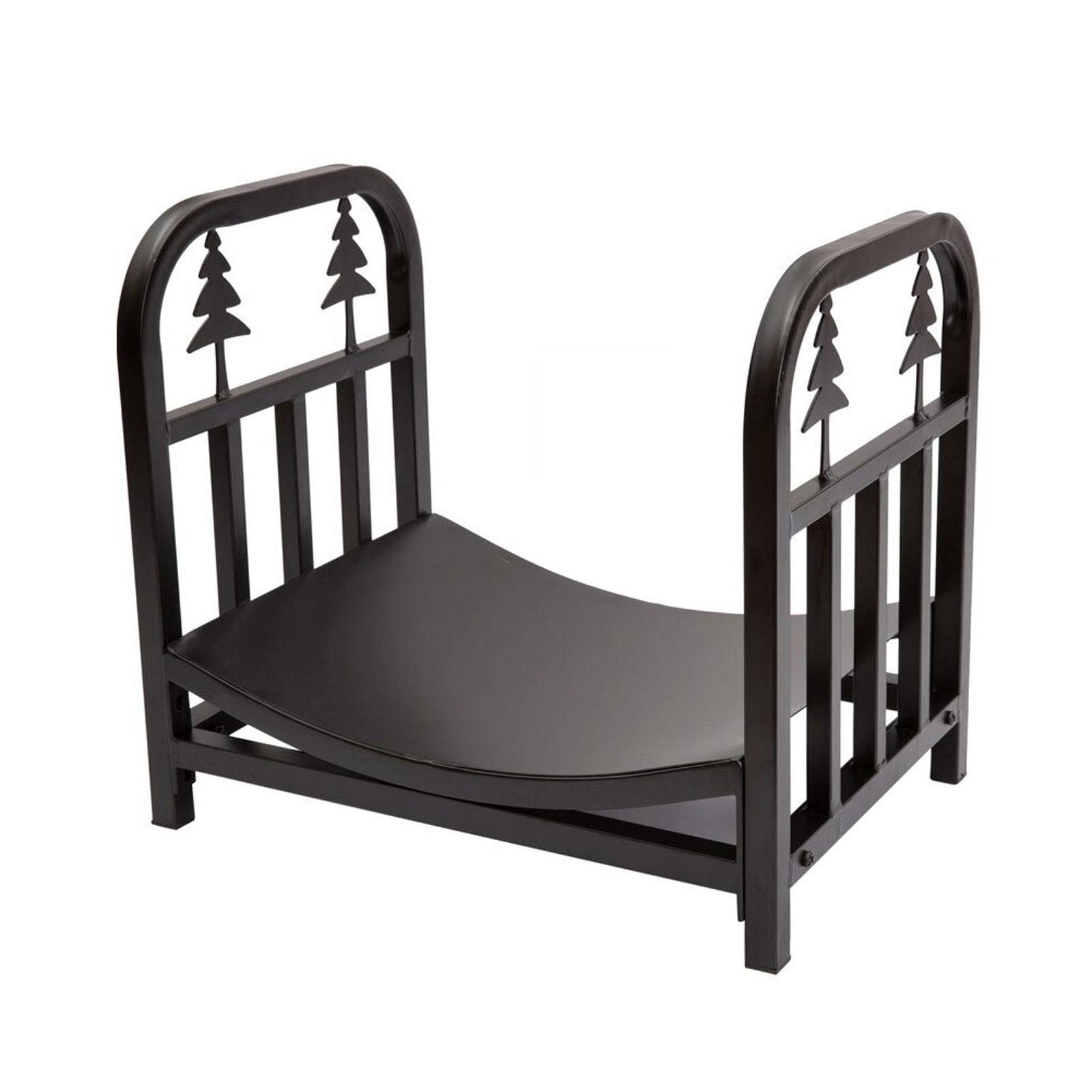 Fireplace Christmas Tree Black Metal Firewood Holder Rack Heavy Duty  Firewood Racks Indoor Outdoor Log Rack Lumber Storage Stacking Firewood  Racks