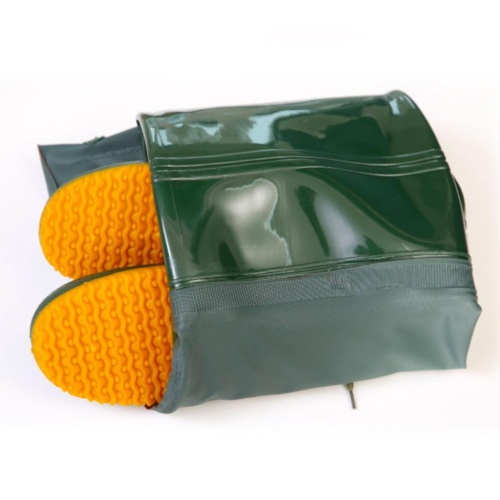 Trampolieri per Anca Stivali da Pesca Impermeabili in PVC da Uomo e Donna, Stivali da Pesca Leggeri con Suola chiodata, Stivali da Pesca Alti Fino al Ginocchio da 60 cm(7 UK)
