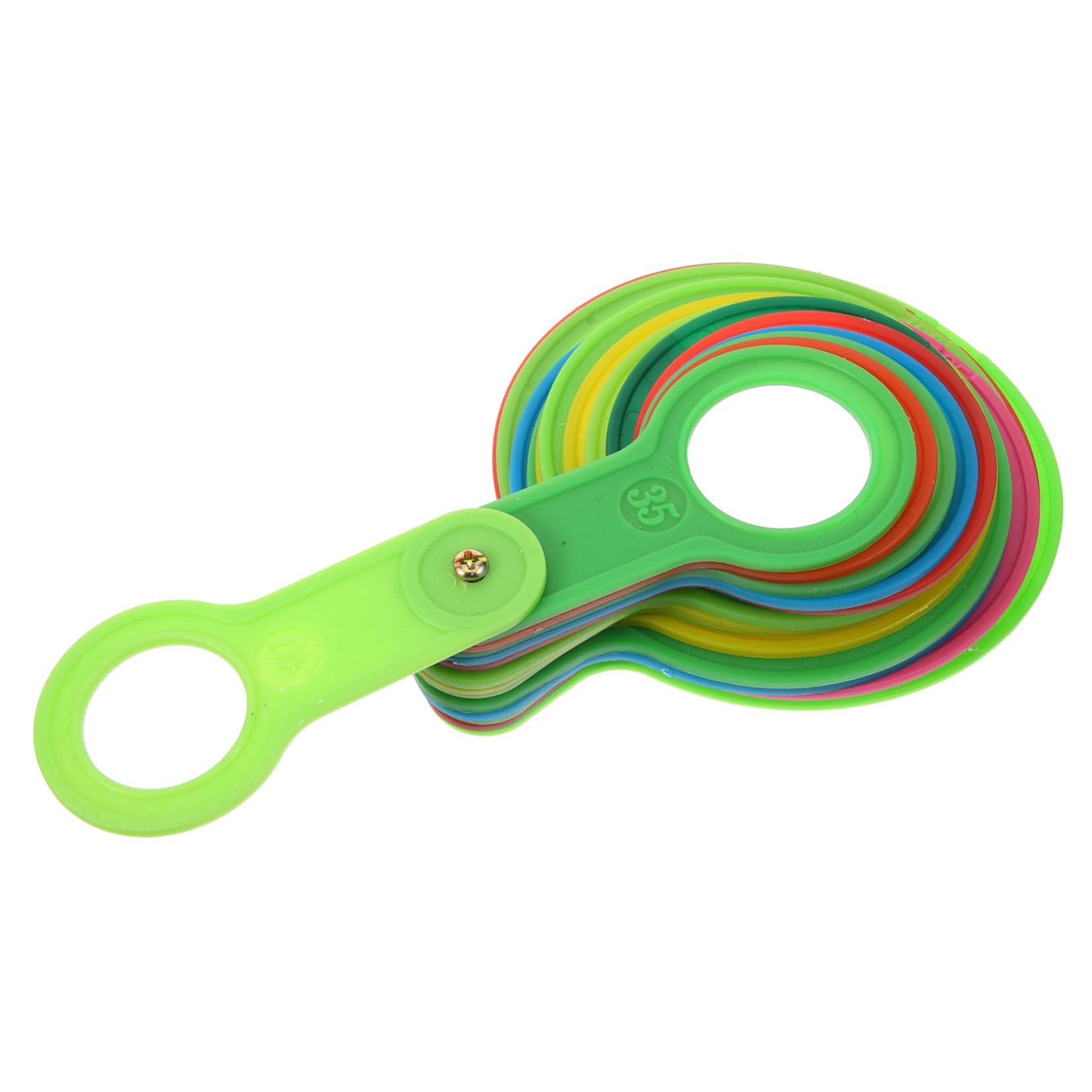 FUNOMOCYA Plastic Diameter Measuring Ring for Fruits Gauge Tool for Citrus Oranges and Apples Easy Classification for Farm and Store Use Variety