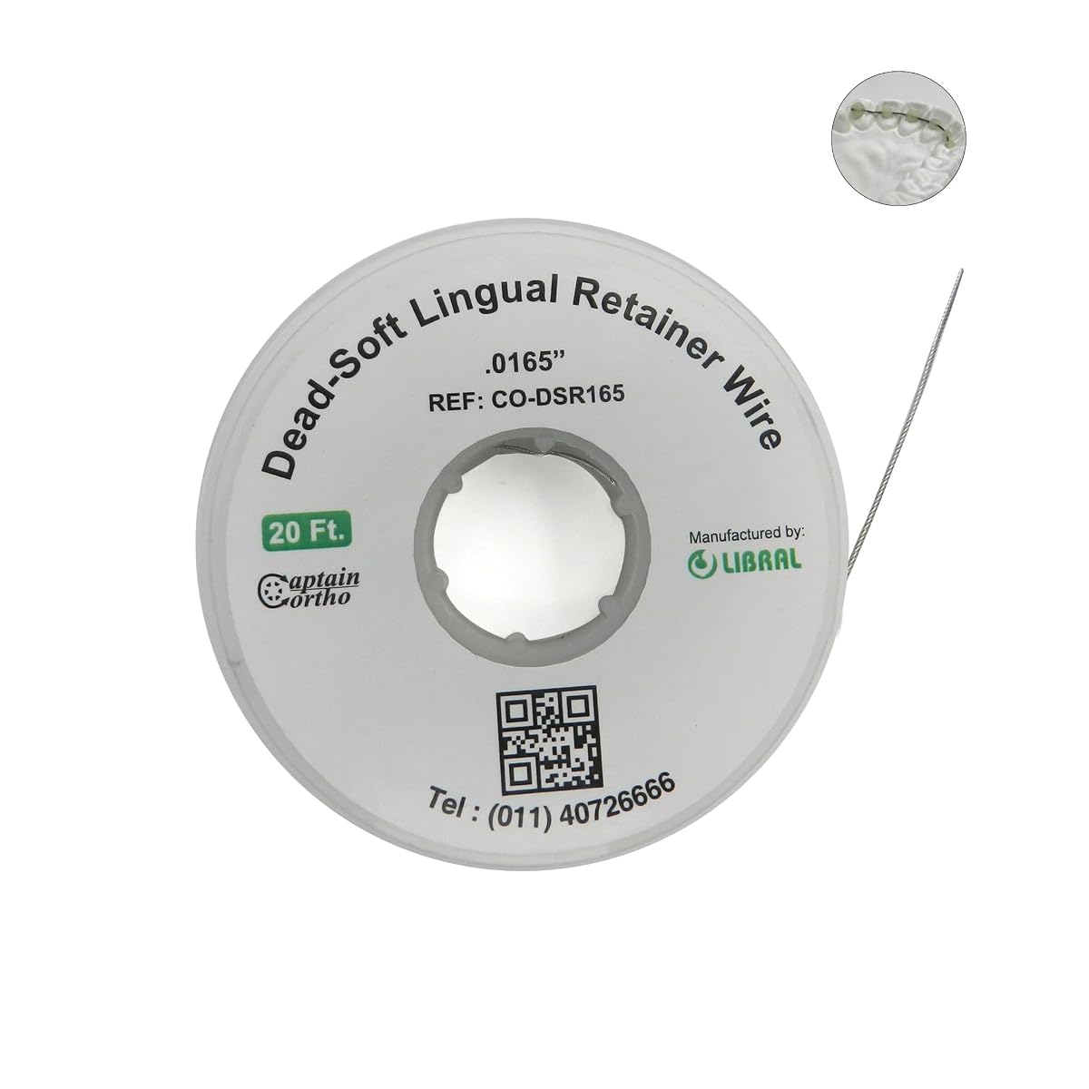 Dentosmile Dental/Orthodontic Dead-Soft Lingual Retainer Wire | 20 Ft. in spool