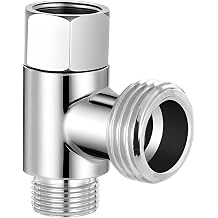3/8 x 3/8 x 1/2 Compression Tee Connector, T-Shaped Pipe Splitter Adapter | Stainless Steel Water Line Angle Stop Valve Fitting for Toilet, Faucet Installation