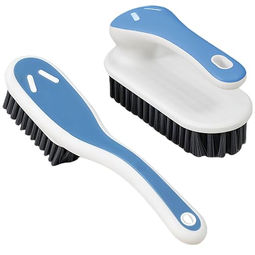 Ganganmax Soft Bristle Scrub Brush 2-Pack (Blue)