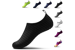 Sand Socks Youth Adults Water Shoes, AthleFit Youth Comfortable Barefoot Aqua Socks...
