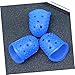 SEWACC 3 Pack Non-Slip Finger Tips Protection for Counting and Guitar Silicone Fingertip Guards Anti-scalding Grip Enhancer Dark Size l