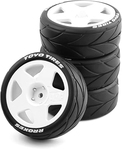 Miniatura 6 de Lifehead - Llantas de goma y ruedas de 2559in cubo hexagonal de 0472in para HPI Ken Block Tamiya XV01 TT01 TT02B Kyosho FAZER MK2 Lc Racing PTG HSP