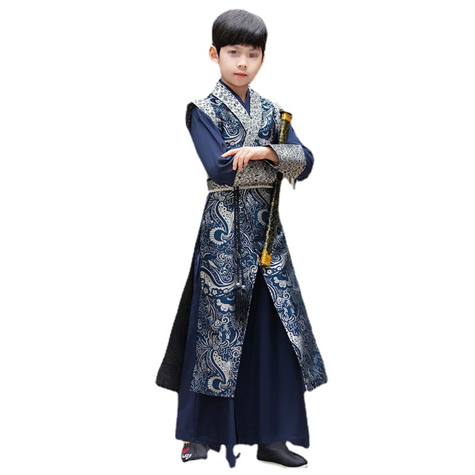 Amazon.co.jp: 男性の男の子のための中国の漢服、中国の伝統的な