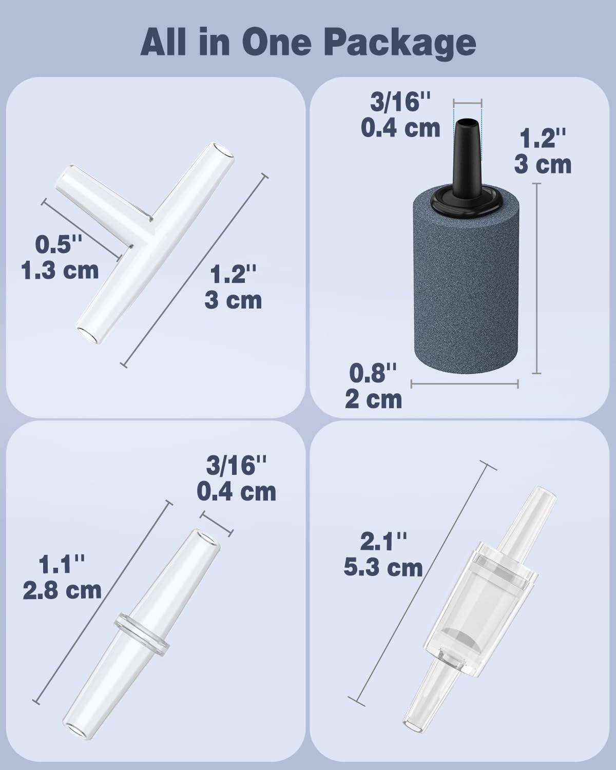 Pawfly Aquarium Air Pump 50 GPH Fish Tank Oxygen Pump for 10-60 Gallon Fish Tanks with Air Stone Submersible Bio Sponge Filter for Fish Tanks up to 5 Gallon - image 4