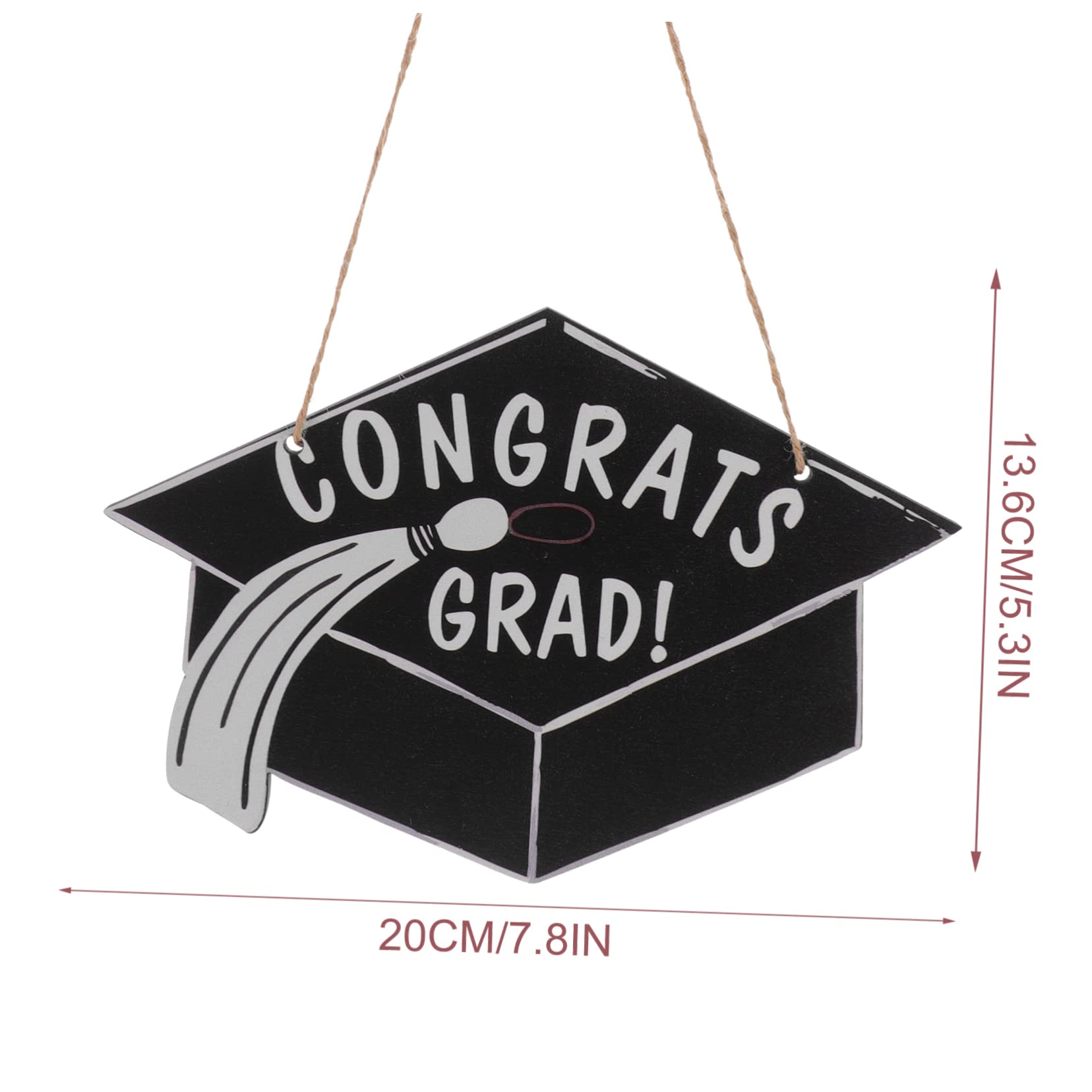 Cabilock Targa in Legno per Laurea Decorazione Parete Porta Accessori Festa Laurea Realizzata Legno Resistente Applicabile Scuola Casa Design Creativo Targa