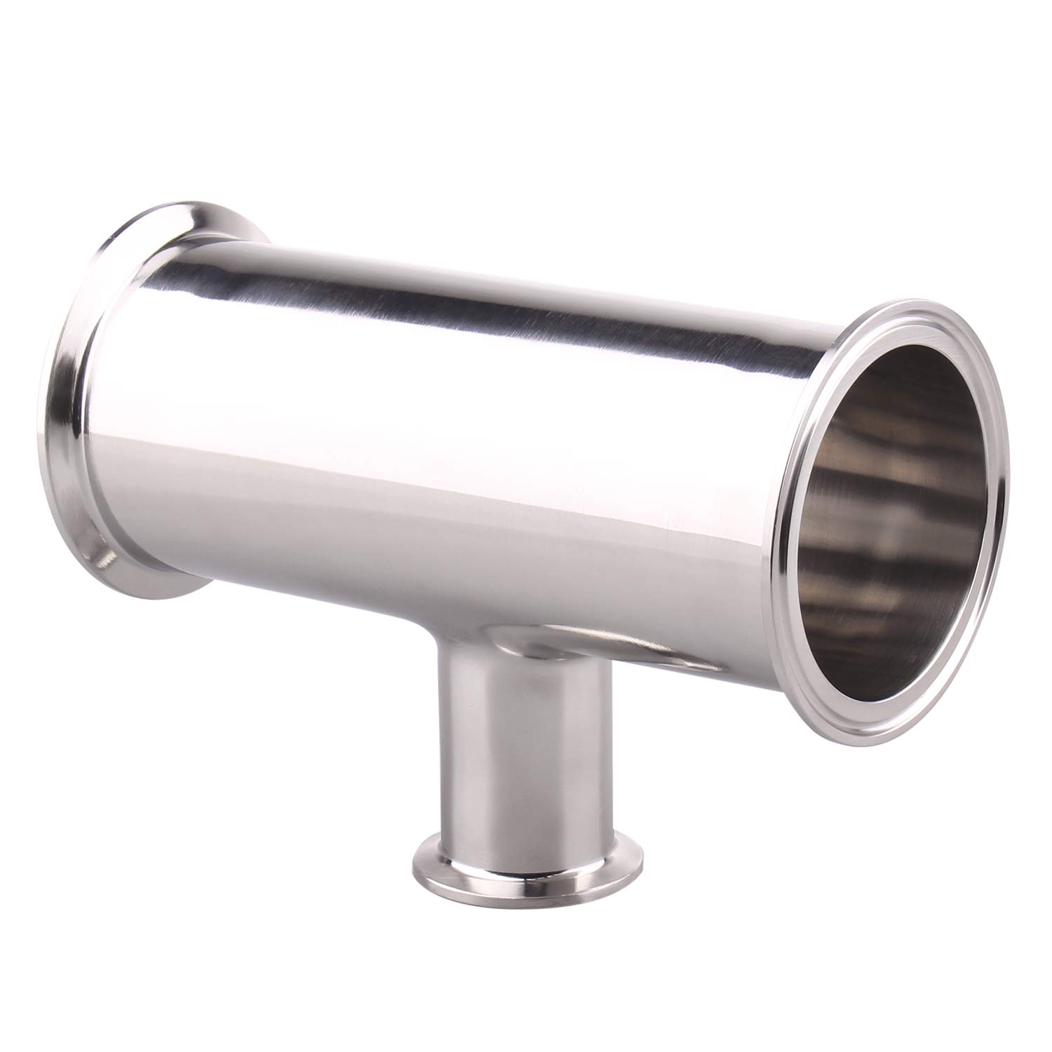 DERNORD Clamp Tee 3 Way Stainless Steel 304 with 3 Silicone Gaskets Fits 1.5 Tri Clamp, 19mm Pipe OD Sanitary Fittings(3/4 inch DERNORD Clamp Tee 3 Way Stainless Steel 304 with 3 Silicone Gaskets Fits 1.5 Tri Clamp, 19mm Pipe OD Sanitary Fittings(3/4 inch