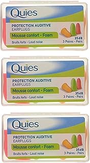 Quies - Protection Auditive - Foam Earplugs 35dB - x 6 Pairs by Quies