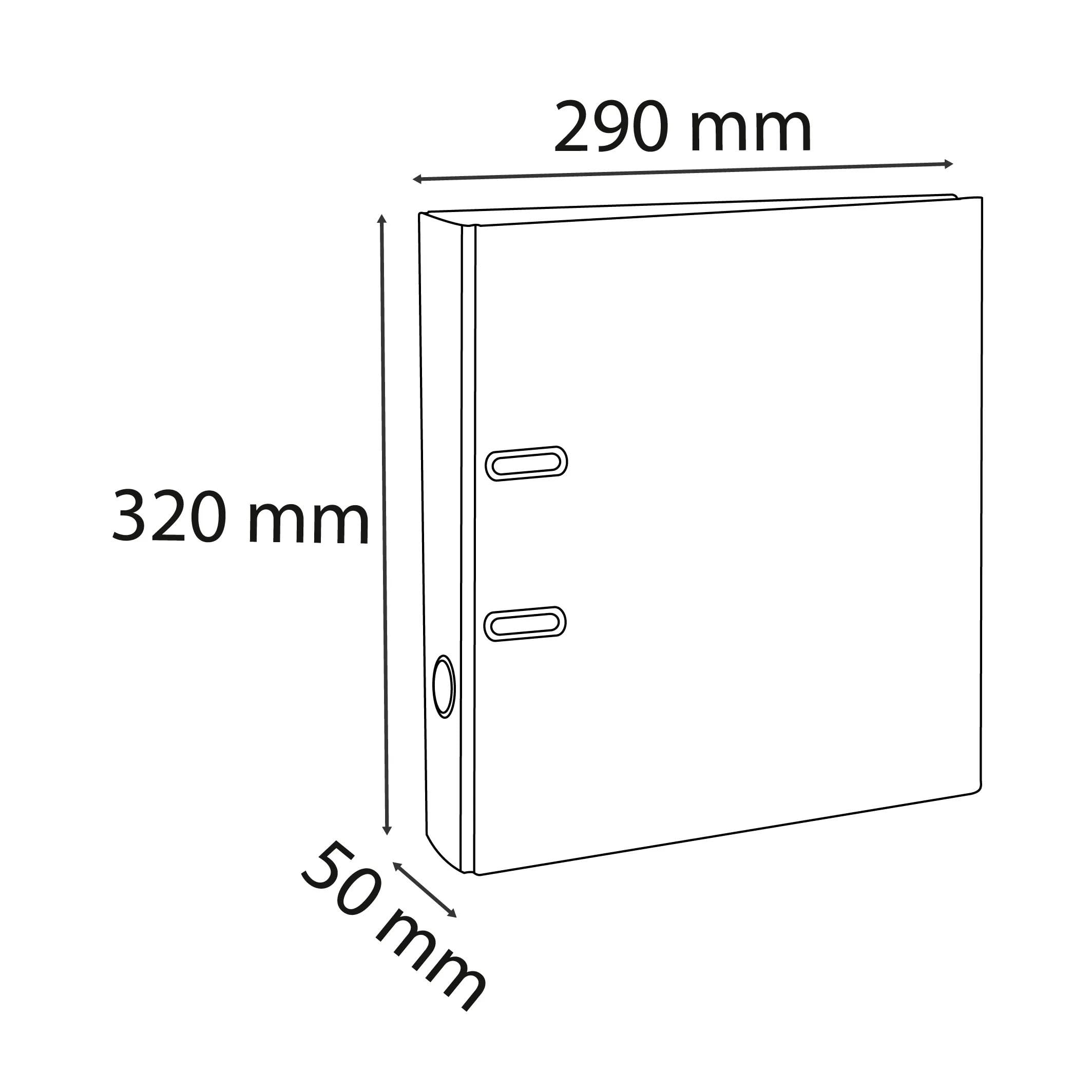 Exacompta - Réf. 915403B - Carton de 20 classeurs à levier A4 - Dos 50 mm - Mécanique 50 mm - Dimensions extérieures : 32x29 cm - Format à classer A4 - Rouge