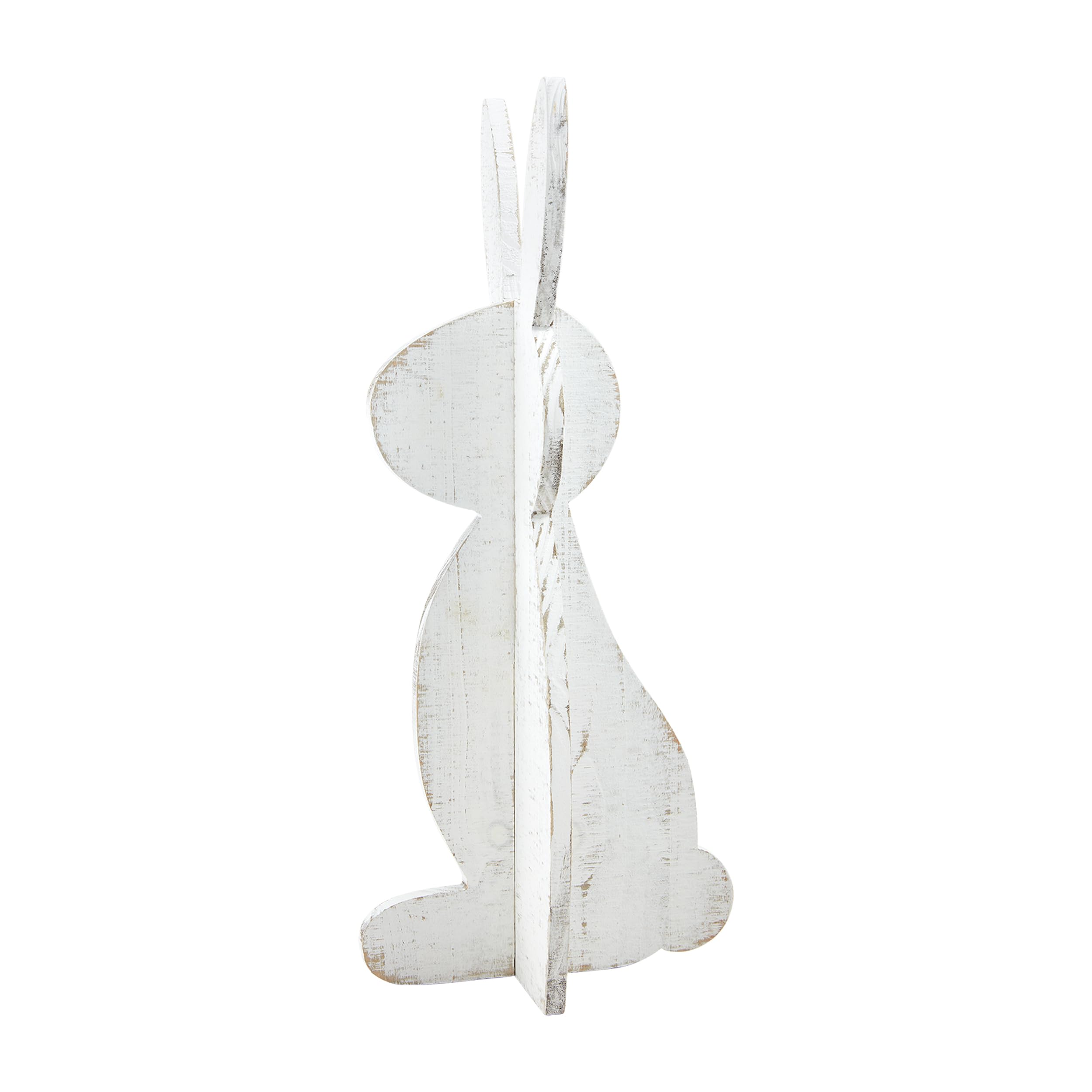 Lapin assis debout Mud Pie figurine de Pâques rustique 48cm