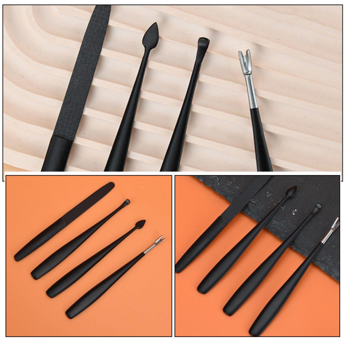 Stainless Steel Cuticle Trimmer Tool Set for Nails Manicure Dead Skin Fork with Precision Craftsmanship Compact Lightweight Design for Home and Salon Use