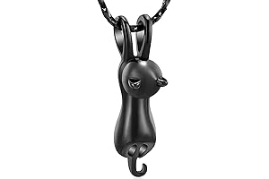 Pet Cremation Jewelry for Ashes Eternal Companion Cat Keepsake Urn Pendant for Cat Lovers