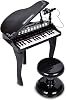 Bontempi | Elektronik Kuyruklu Piyano Mikrofon ve Tabure, Işık Efektleri, 5 Ses, 4 Ritim, 19 Şarkı, 53 x 40 x 32 cm