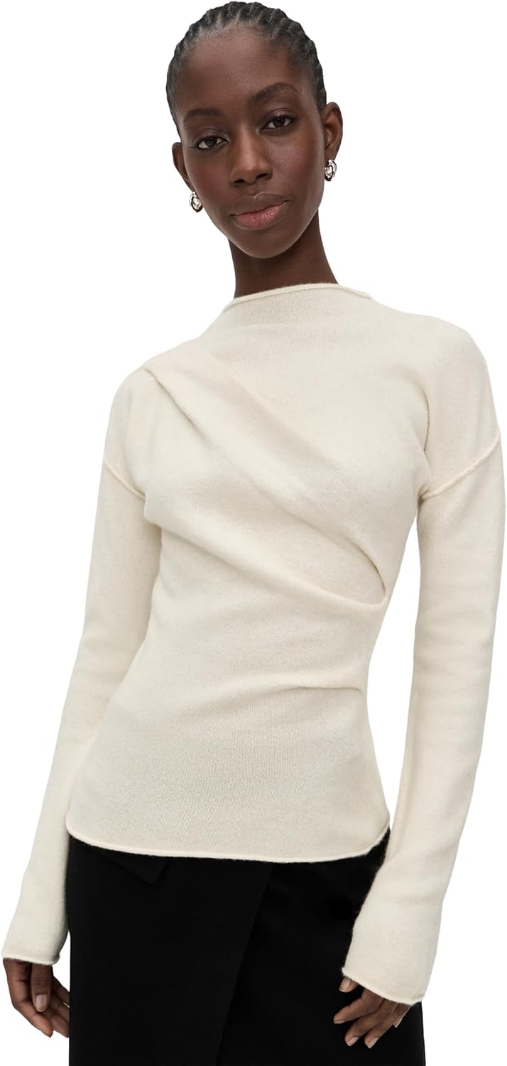 Helmut Lang Women's Slouchy Crew Plush Sweater