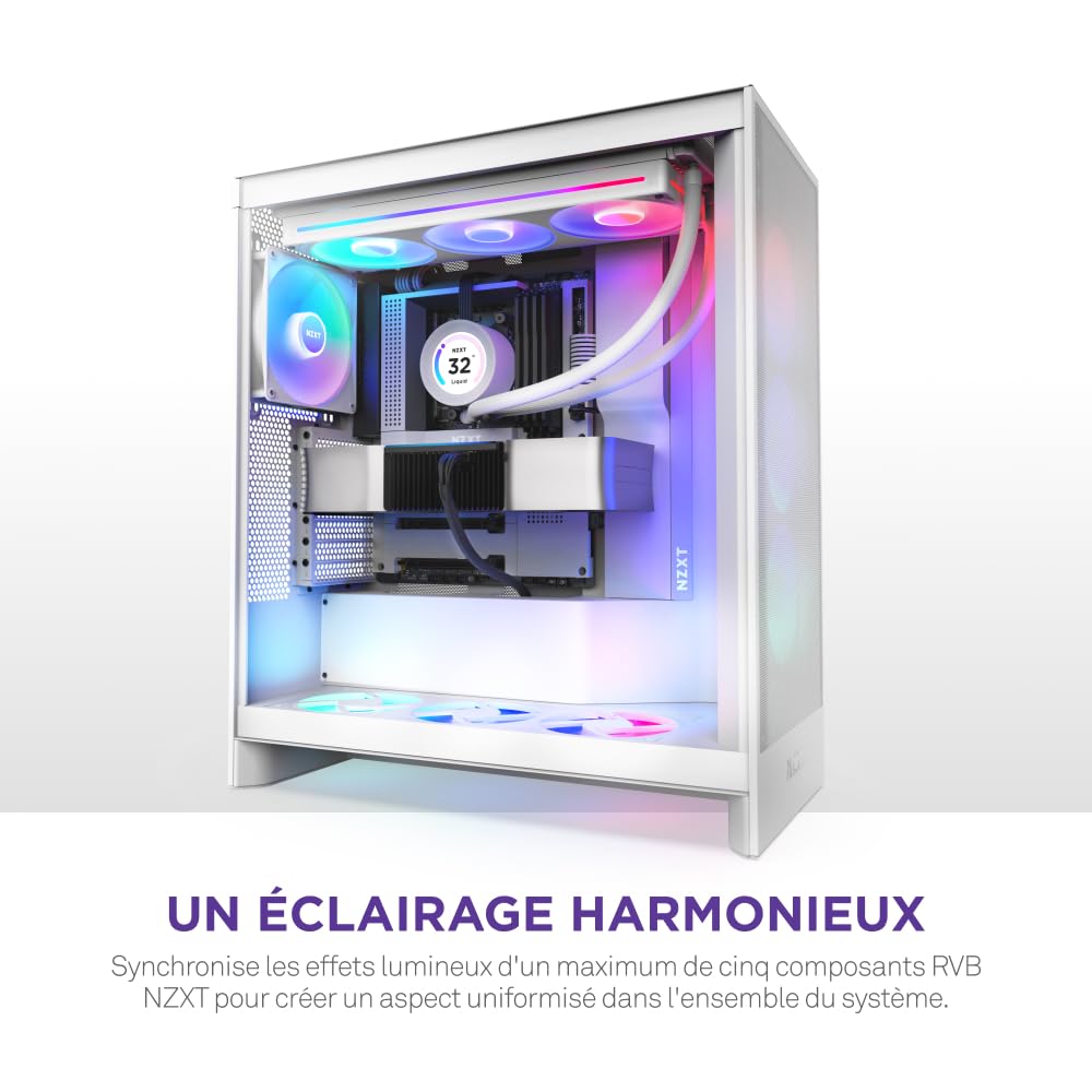NZXT Centre de commande - Commande numérique de l’éclairage RVB et de la vitesse des ventilateurs MLI - Commande jusqu’à 5 ventilateurs MLI ou 4 à structure unique - Géré par le logiciel CAM de NZXT