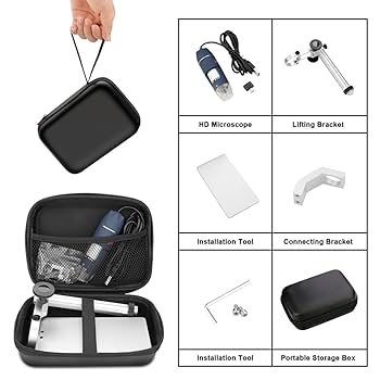 HD 2MP USBデジタル顕微鏡 40倍~1000倍 ポータブル拡大鏡カメラ Amazon.co.jp: Jiusion HD 2MP USB デジタル顕微鏡 40倍から1000