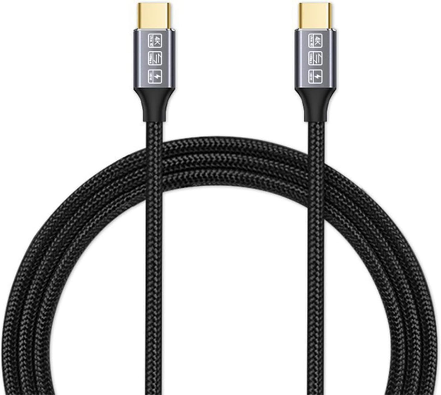 USB-C to USB-C 3.1 Gen2 Cable 10Gbps Data Transfer, 100W 20V/5A 3.3ft USB Type C PD Fast Charging Cable 4K Video Output Compatible with Thunderbolt 3, iPad Pro, MacBook Pro, Galaxy S21 1M