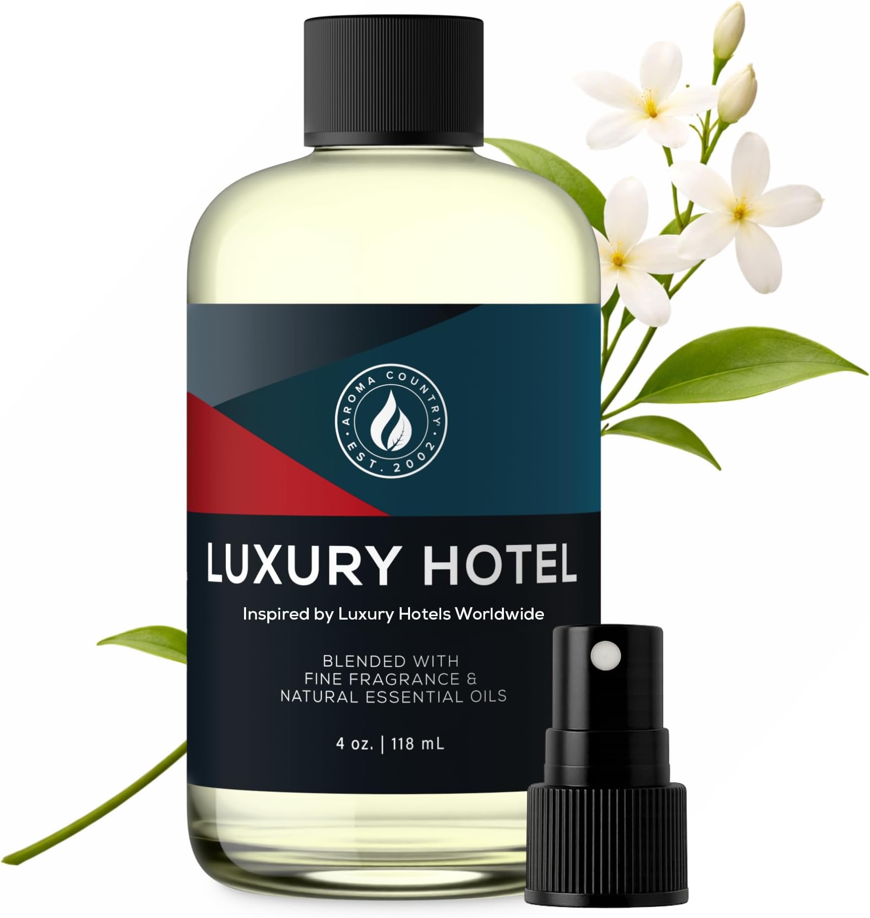 Aroma Country Ritzy Luxury Hotel Diffuser Oil - Luxury Hotel Scent for Diffuser & Air Fresheners - Essential Oil Diffuser Refill, Home Fragrance Collection with Gardenia & Amber (4 Fl. Oz)