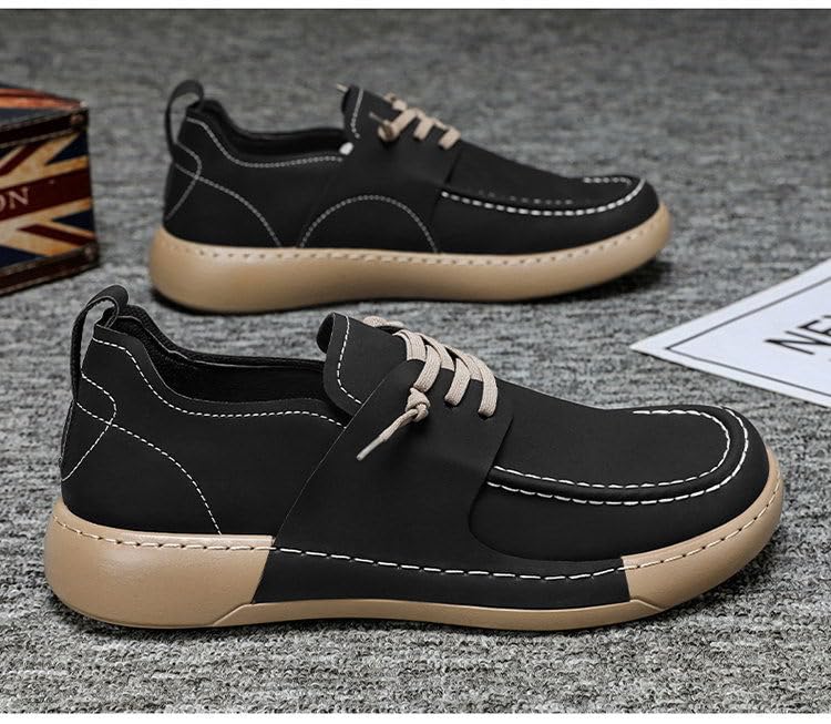 Men's Flat Casual Loafers | Soft Rubber Sole, Breathable Lining - Low-top Round Toe Design, Suitable for Business Casual and Casual wear4