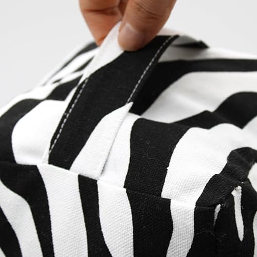 Vista 117 de Tope de puerta decorativo con peso, tope de puerta de tela con asa, cubo cuadrado resistente, protectores de pared para el hogar, oficina, A