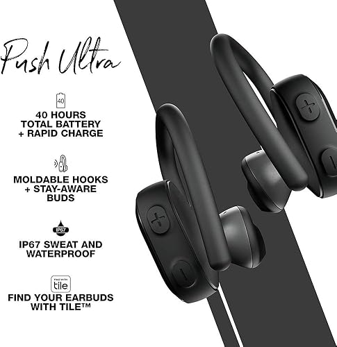 Miniatura 4 de Skullcandy Push Ultra Auriculares intraurales e inalámbricos, color negro verdadero