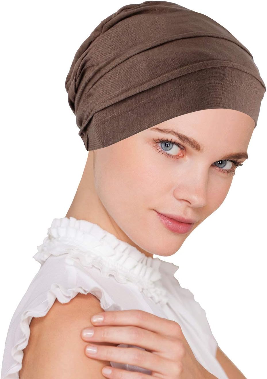 Lux Ultra Soft Bamboo Pleated Beanie Cap, Chemo Hats for Cancer