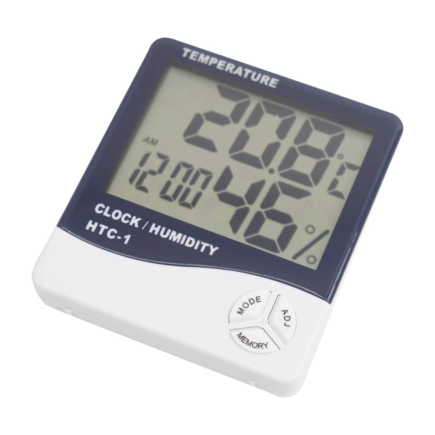 Buy DIGIFLEX Digital LCD temperature and humidity meters with clock and