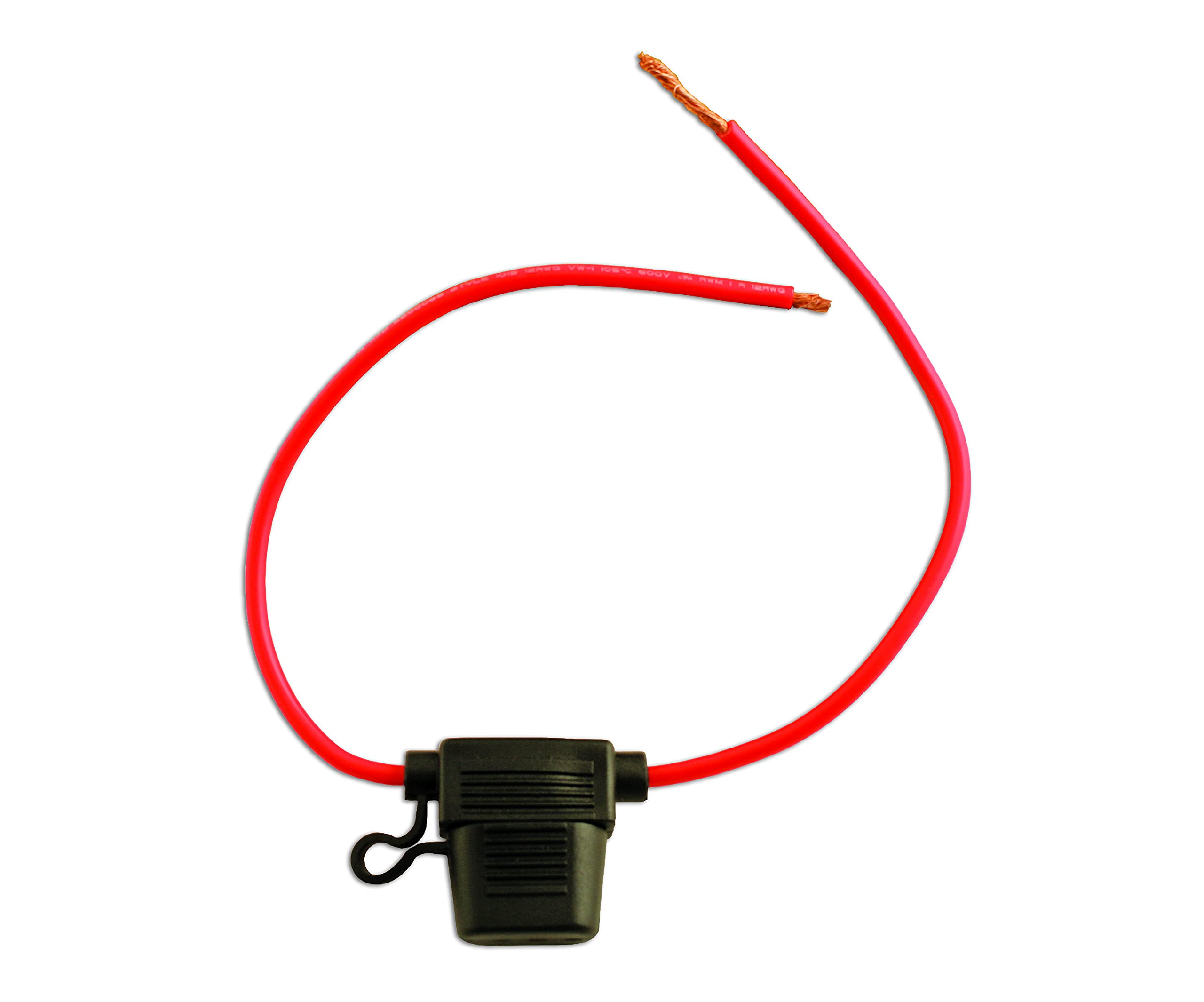 CONNECT 30457 Splashproof Blade Fuse Holder Red 30A 10Pcs Waterproof Fuses